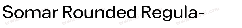 Somar Rounded Regula字体转换